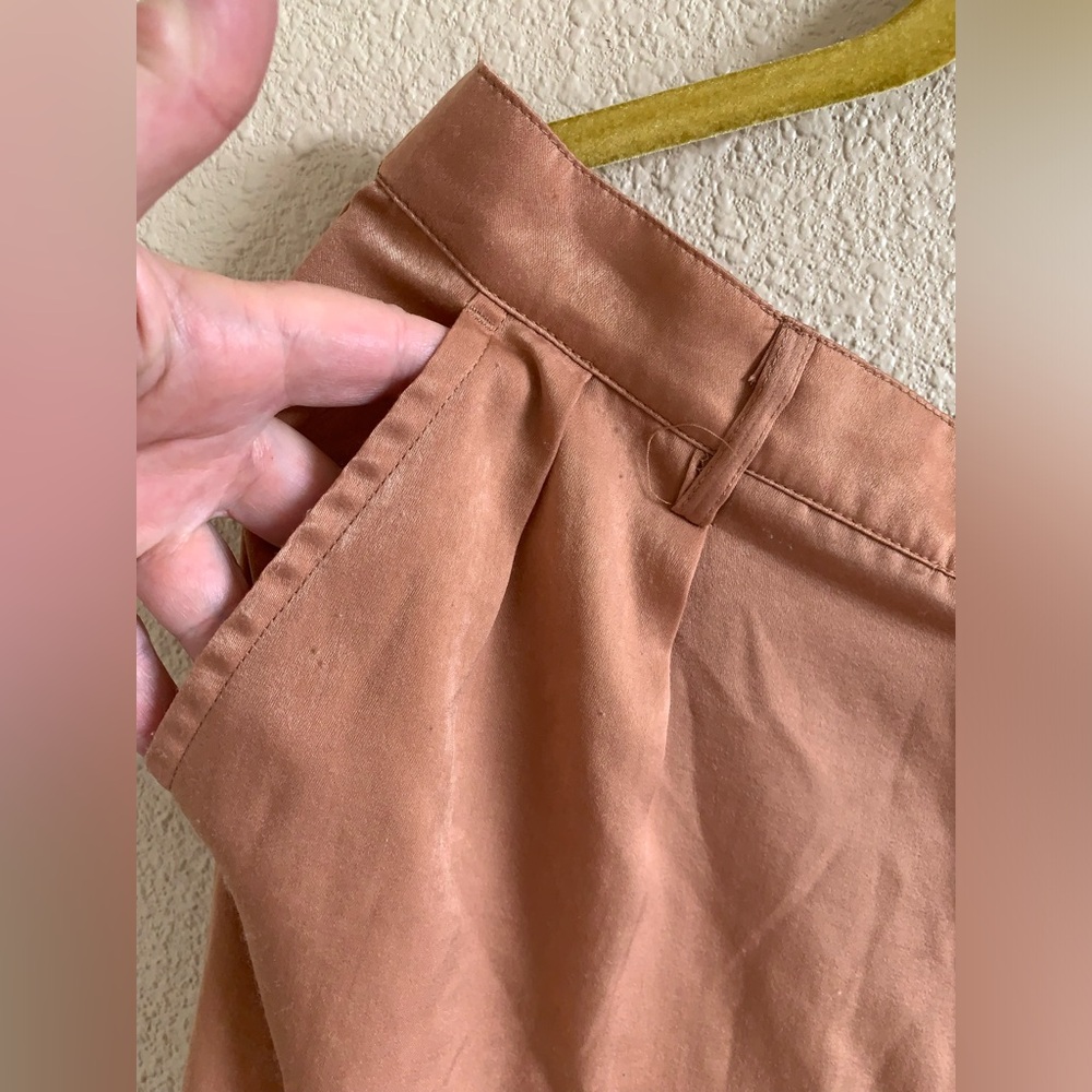 Satin Sheen Cargo Pants With Elastic/Tie Cuffs 🌴 - Picture 6 of 13